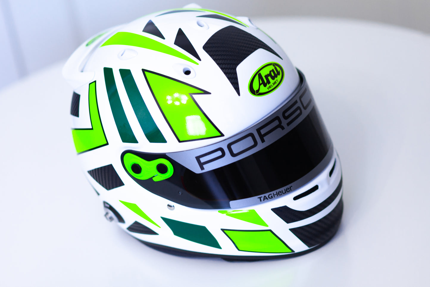 MONZA Stickers for helmet with CARBON + FLUO Edition (design pack) (Karting, Motorsport)