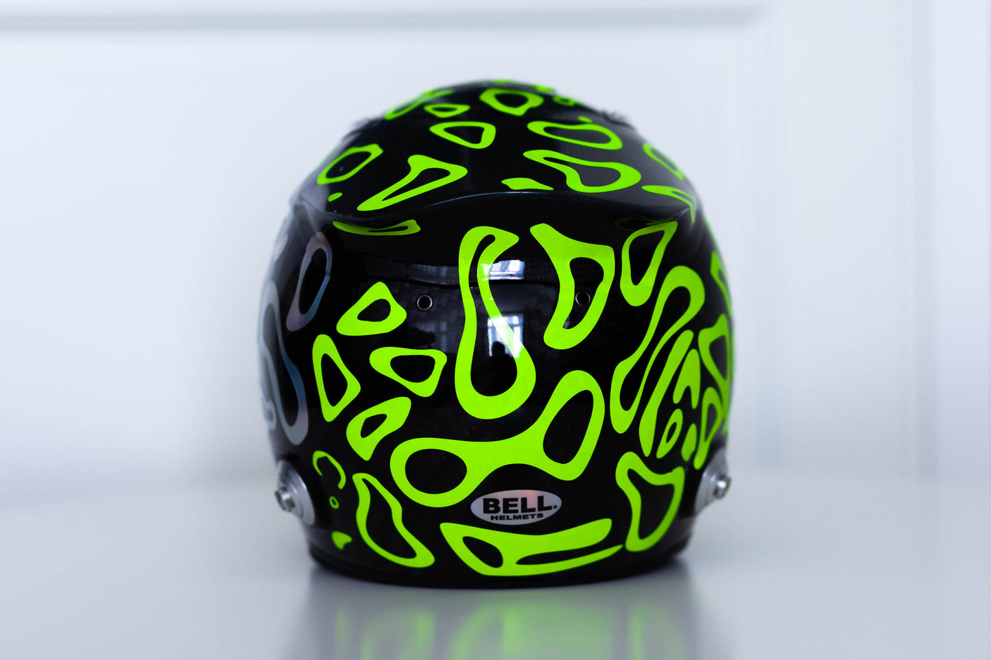 PLASMA Stickers for BLACK helmet Color scheme #1 FLUO+CHROME (design pack) (Karting, Motorsport, Moto)