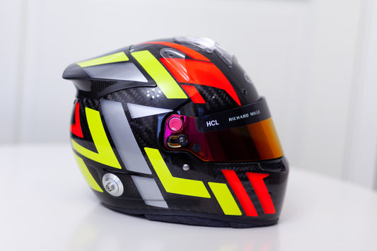 FORMULA Helmet Sticker Kit Color Scheme #3 with part FLUO (design pack) (Karting, Motorsport)