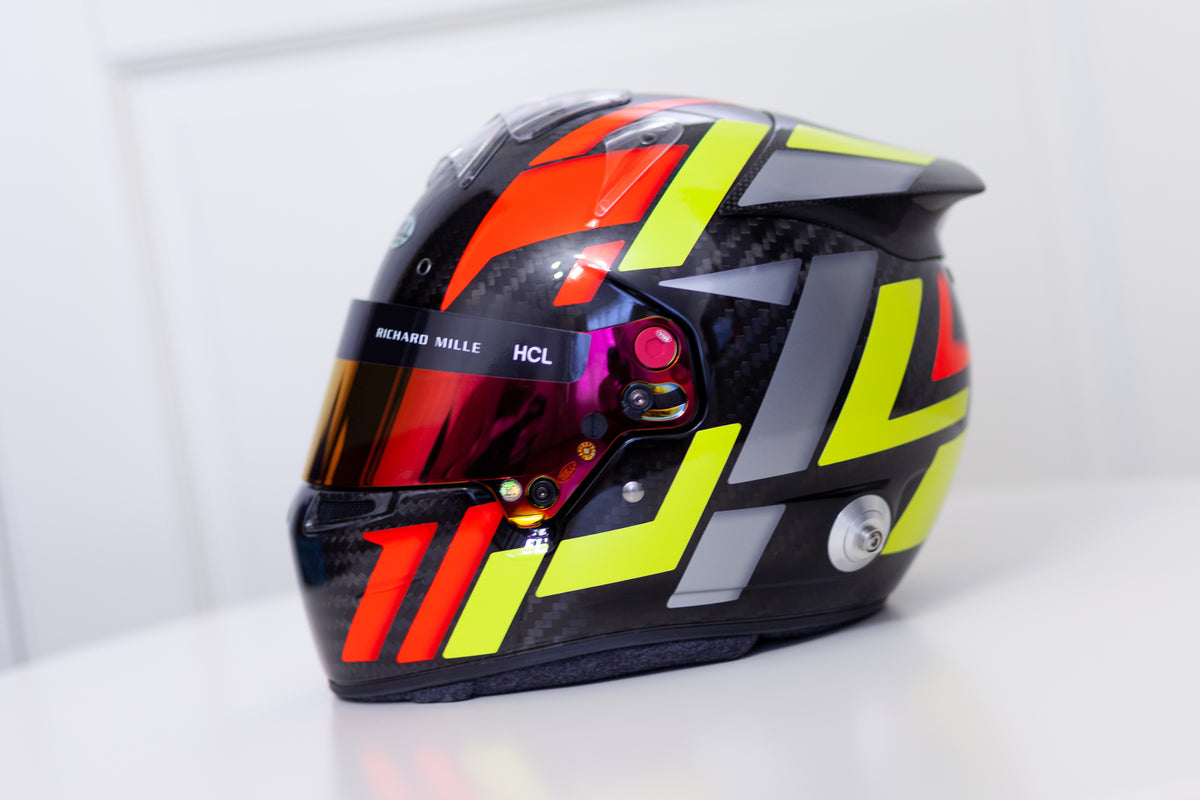 Helment Sticker Full FORMULA Helmet Sticker Kit Color Scheme #3 with part FLUO (design pack ...