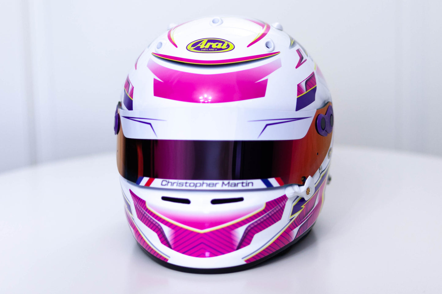 ALPHA Sticker Kit for helmet Color Scheme #3 (design pack) (Karting, Motorsport, Moto)