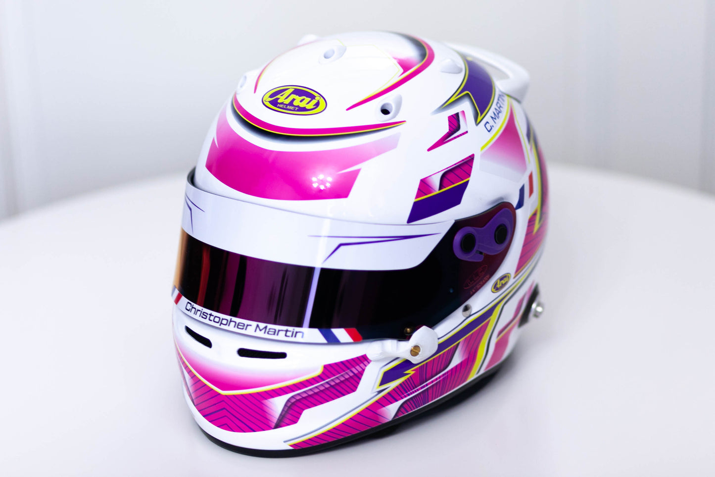 ALPHA Sticker Kit for helmet Color Scheme #3 (design pack) (Karting, Motorsport, Moto)