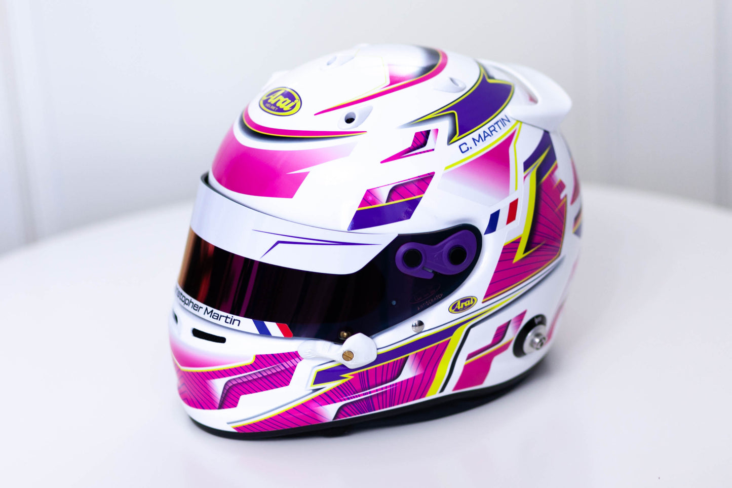 ALPHA Sticker Kit for helmet Color Scheme #3 (design pack) (Karting, Motorsport, Moto)