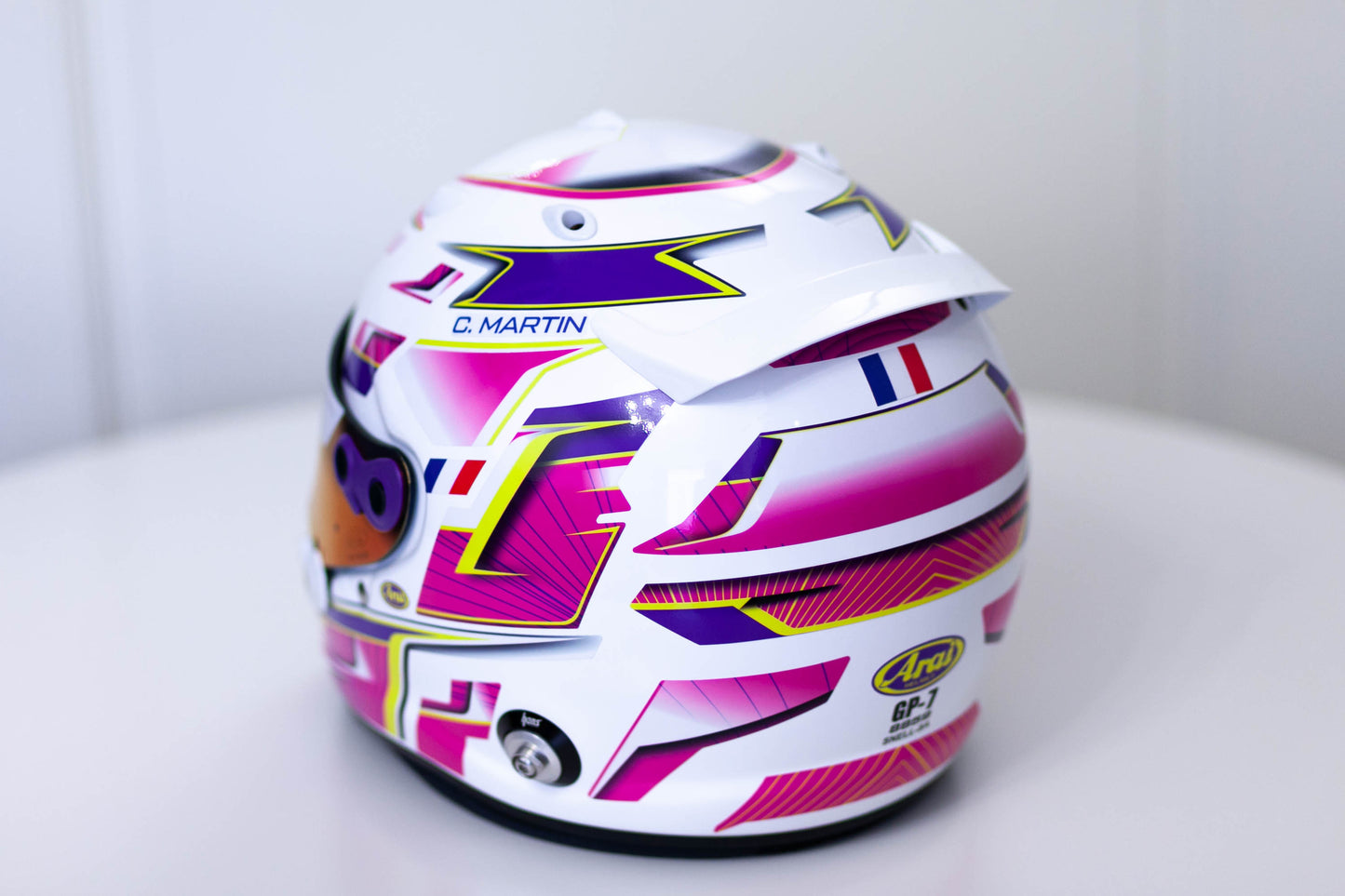 ALPHA Sticker Kit for helmet Color Scheme #3 (design pack) (Karting, Motorsport, Moto)