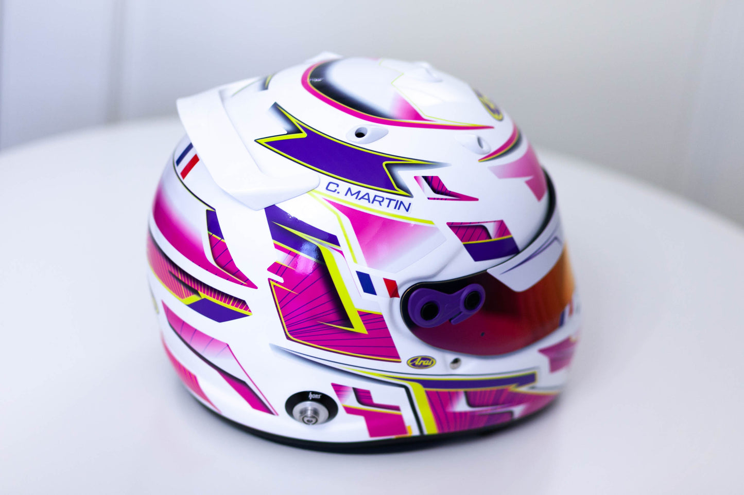 ALPHA Sticker Kit for helmet Color Scheme #3 (design pack) (Karting, Motorsport, Moto)