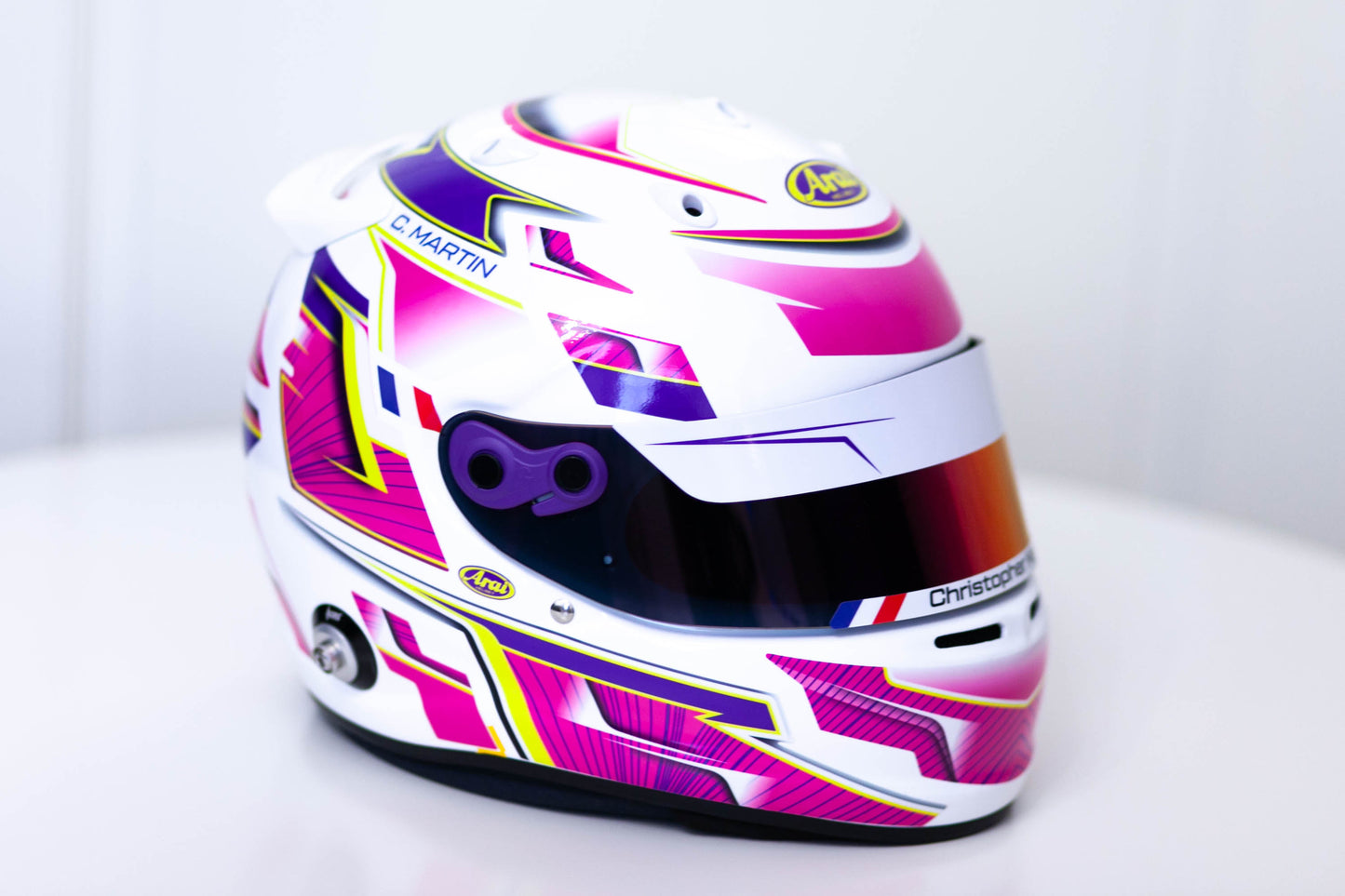 ALPHA Sticker Kit for helmet Color Scheme #3 (design pack) (Karting, Motorsport, Moto)