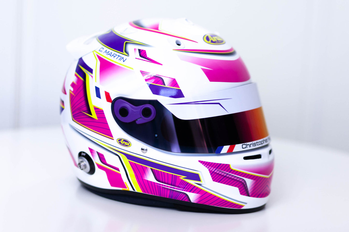 ALPHA Sticker Kit for helmet Color Scheme #3 (design pack) (Karting, Motorsport, Moto)