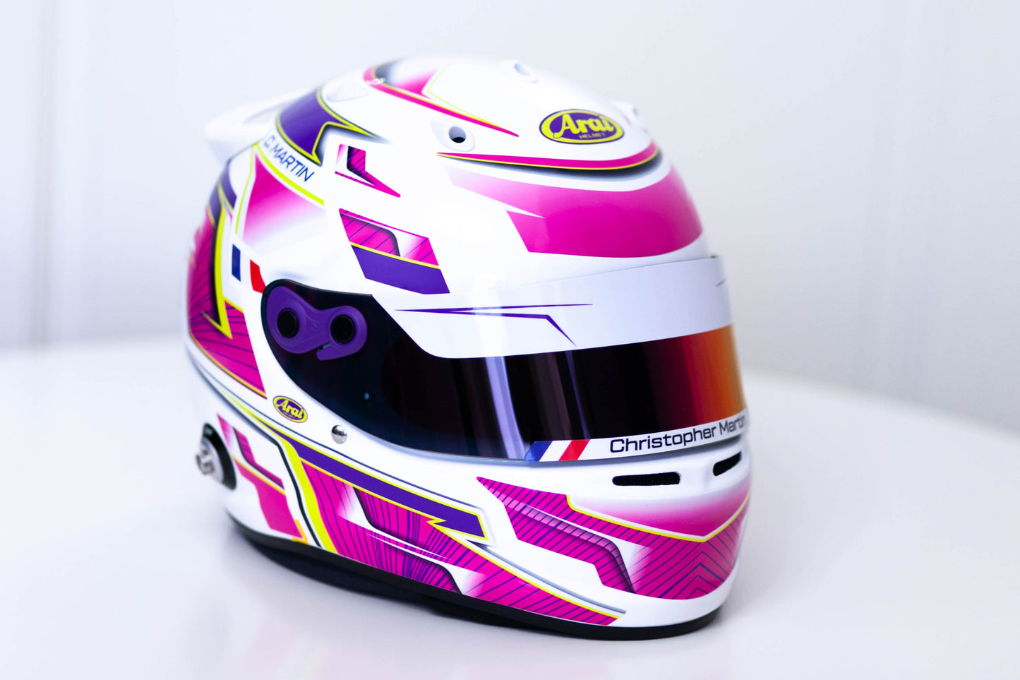 ALPHA Sticker Kit for helmet Color Scheme #3 (design pack) (Karting, Motorsport, Moto)