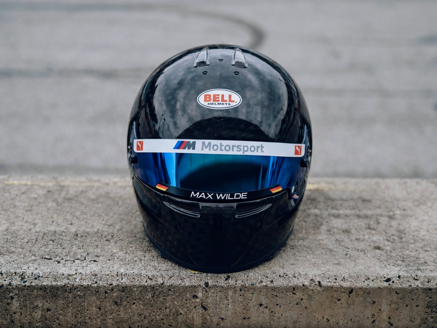 M Motorsport visor stripe for helmet (Karting, Motorsport, Moto)