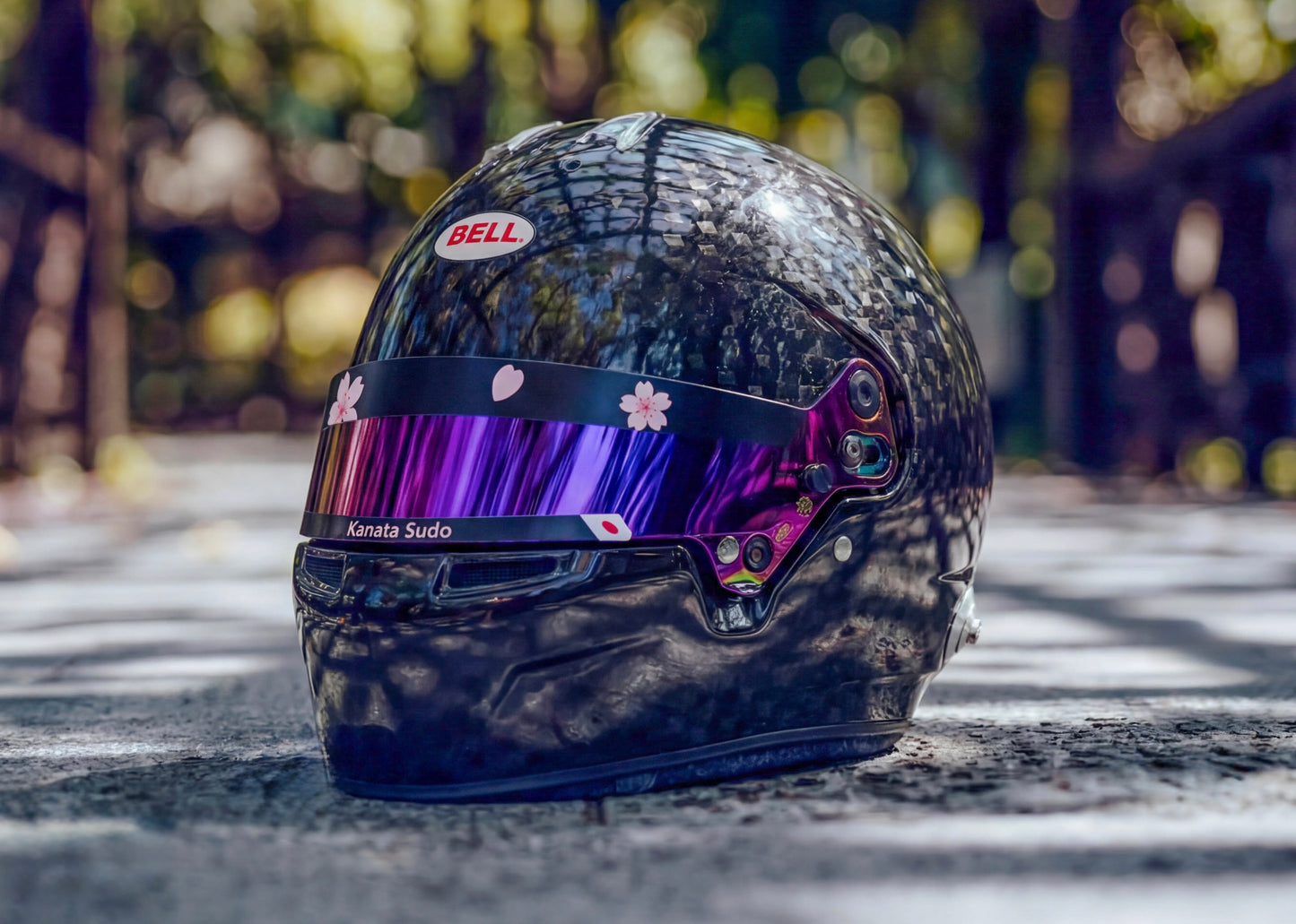 SAKURA visor stripe for helmet (Karting, Motorsport, Moto)