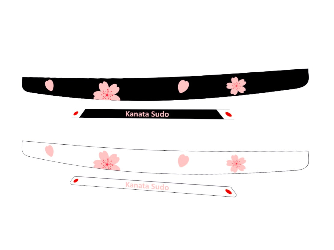 SAKURA visor stripe for helmet (Karting, Motorsport, Moto)