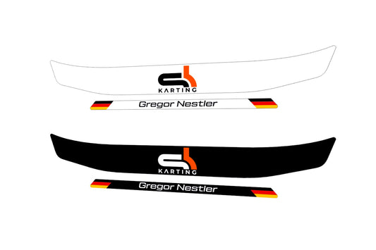 SH-KARTSPORT visor stripe for helmet (design pack) (Karting, Motorsport, Moto)