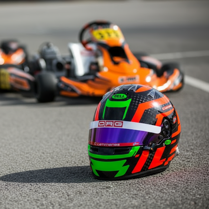 LACONCA Sticker Kit for helmet Color Scheme #2 FLUO (design pack) (Karting, Motorsport, Moto)