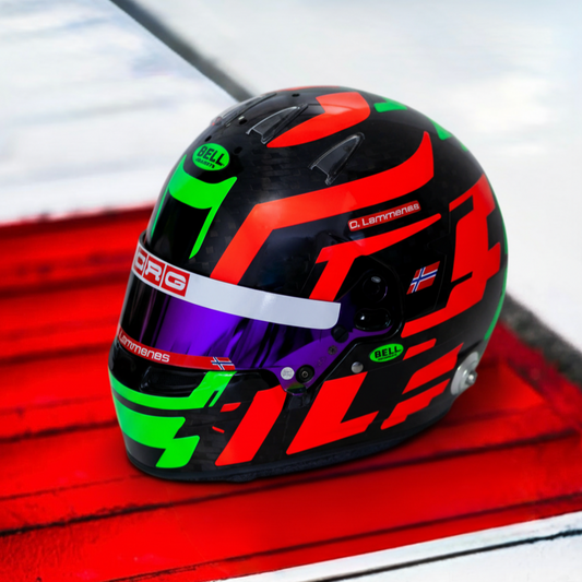 LACONCA Sticker Kit for helmet Color Scheme #2 FLUO (design pack) (Karting, Motorsport, Moto)