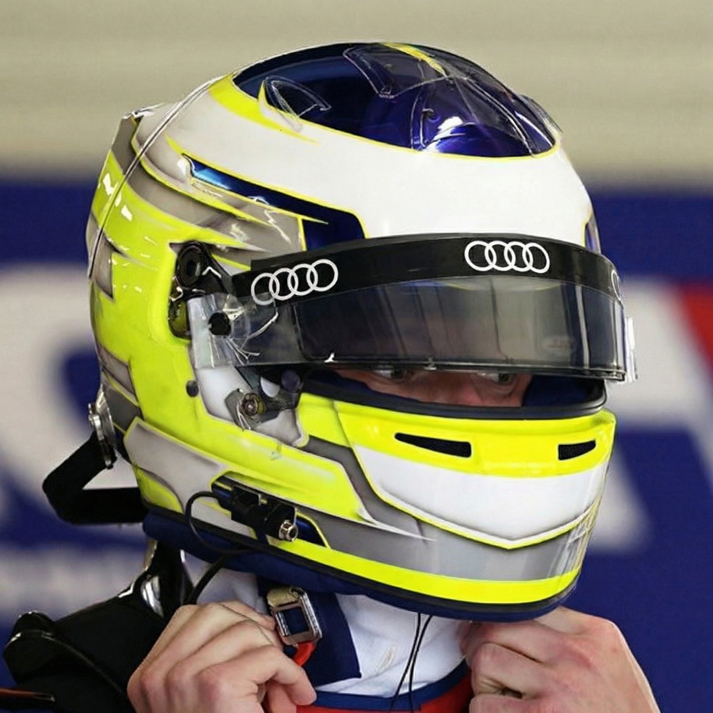 AUDI F1 Helmet visor Sticker (Karting, Motorsport, Moto)