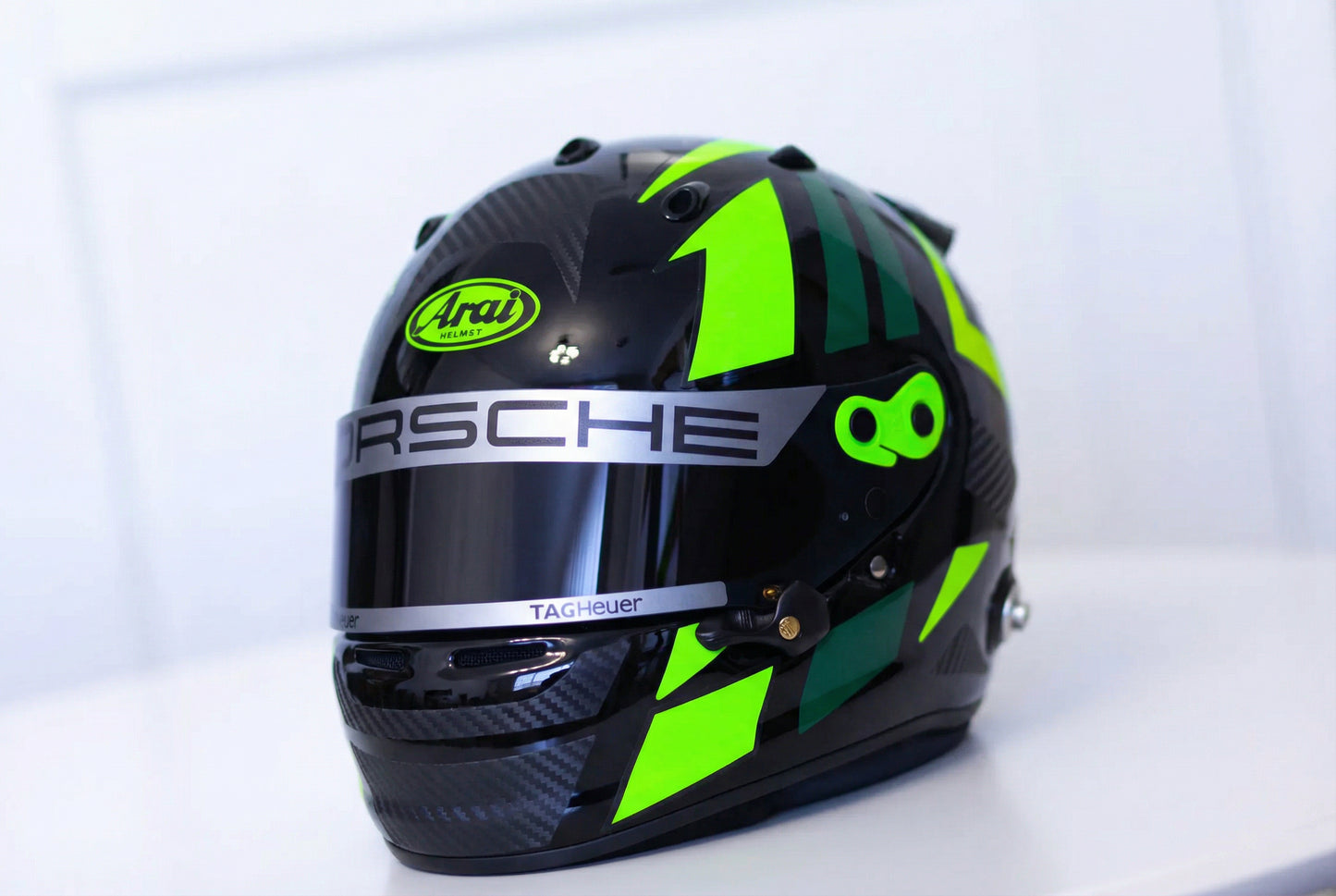 MONZA Stickers for helmet with CARBON + FLUO (design pack) (Karting, Motorsport)