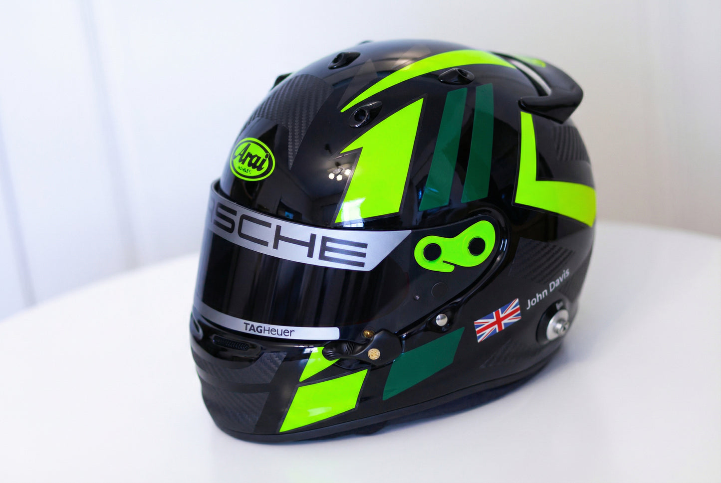 MONZA Stickers for helmet with CARBON + FLUO (design pack) (Karting, Motorsport)