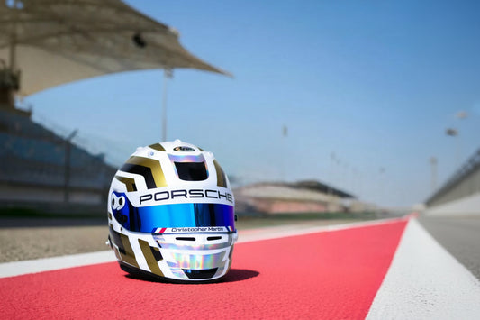 LACONCA Sticker Kit for helmet Color Scheme #3 Metal & Chrome (design pack) (Karting, Motorsport, Moto)