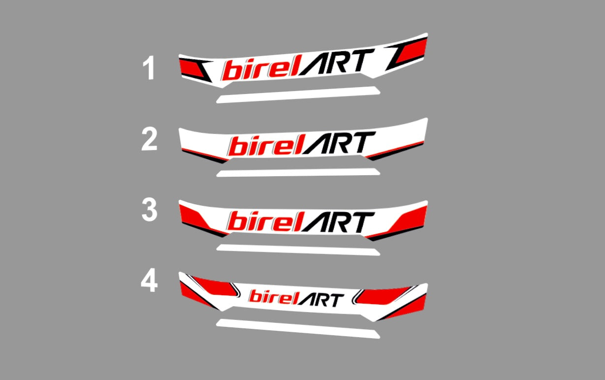 Birel Art Helmet Visor Sticker (Karting, Motorsport, Moto)