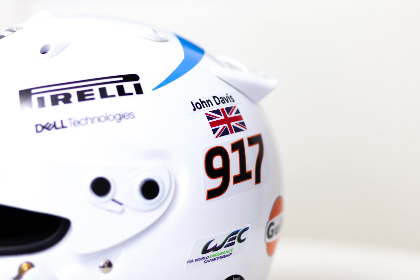 GULF Helmet Sticker Pack (design pack) (Karting, Motorsport, Moto)
