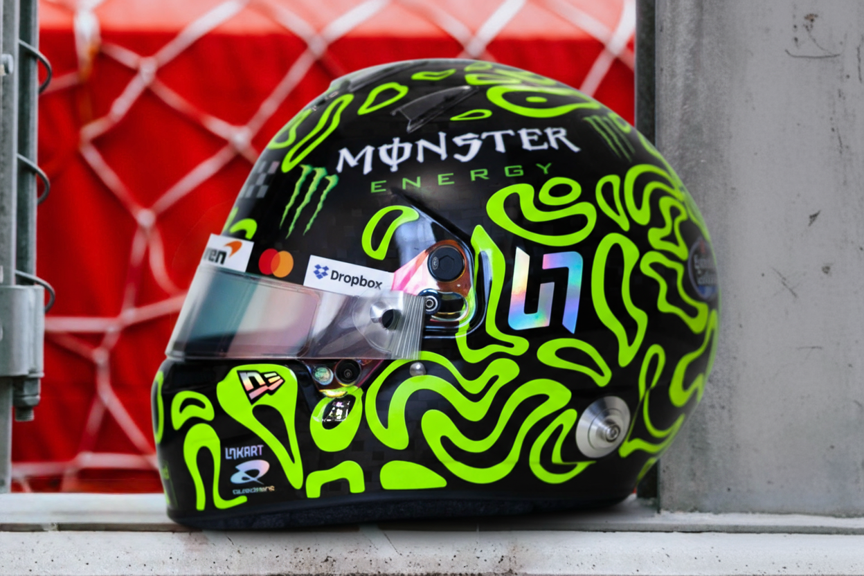 LN 25 FLUO Sticker Kit for helmet (design pack) (Karting, Motorsport, Moto)