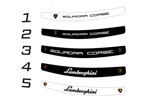 Squadra Corse Helmet visor Sticker (Karting, Motorsport, Moto)