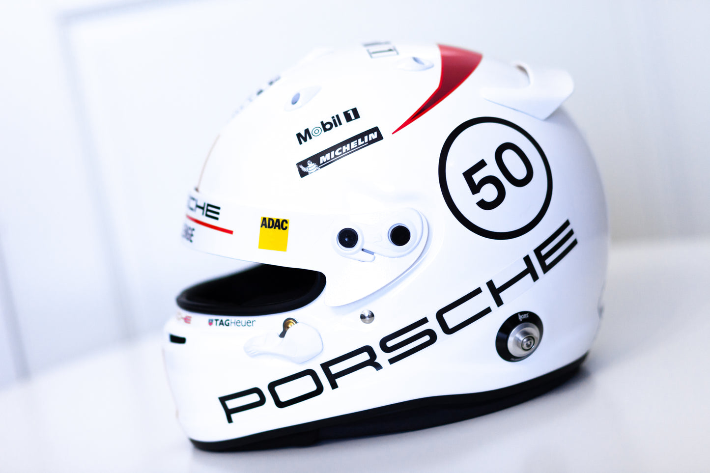 PORSCHE Challenge Helmet Sticker Pack Color Scheme #1 RED (design pack) (Karting, Motorsport, Moto)
