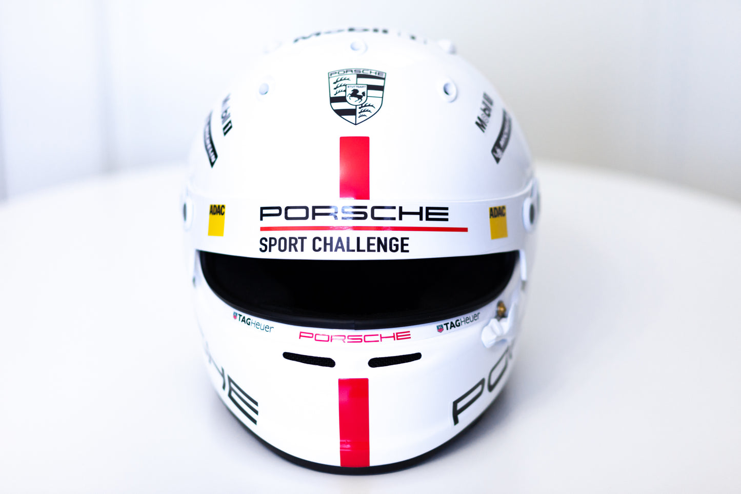 PORSCHE Challenge Helmet Sticker Pack Color Scheme #1 RED (design pack) (Karting, Motorsport, Moto)