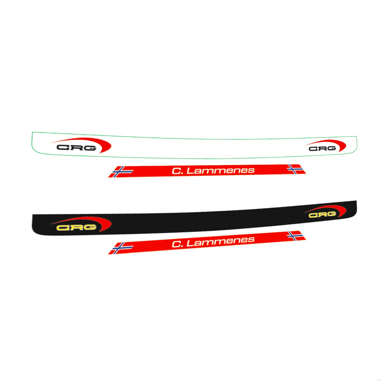 CRG Racing Visor stripe (design pack) (Karting, Motorsport, Moto)