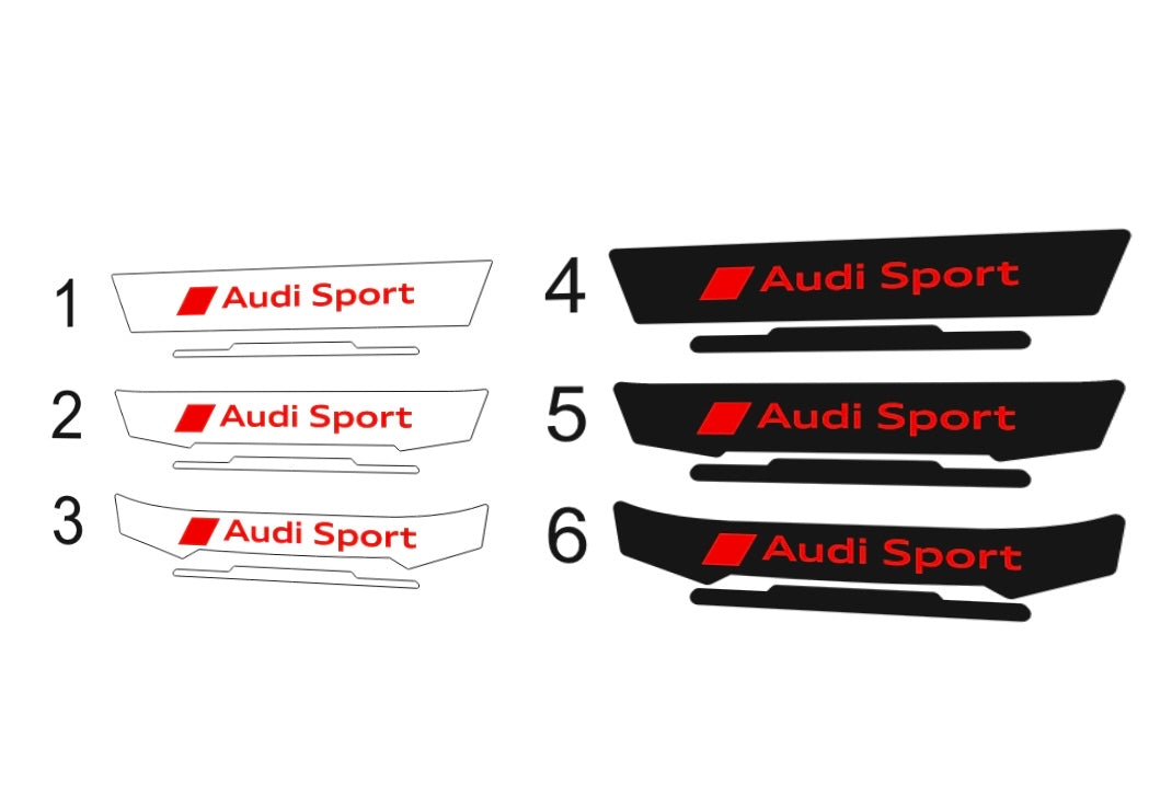 AUDI Sport Helmet Visor Sticker (Karting, Motorsport, Moto)