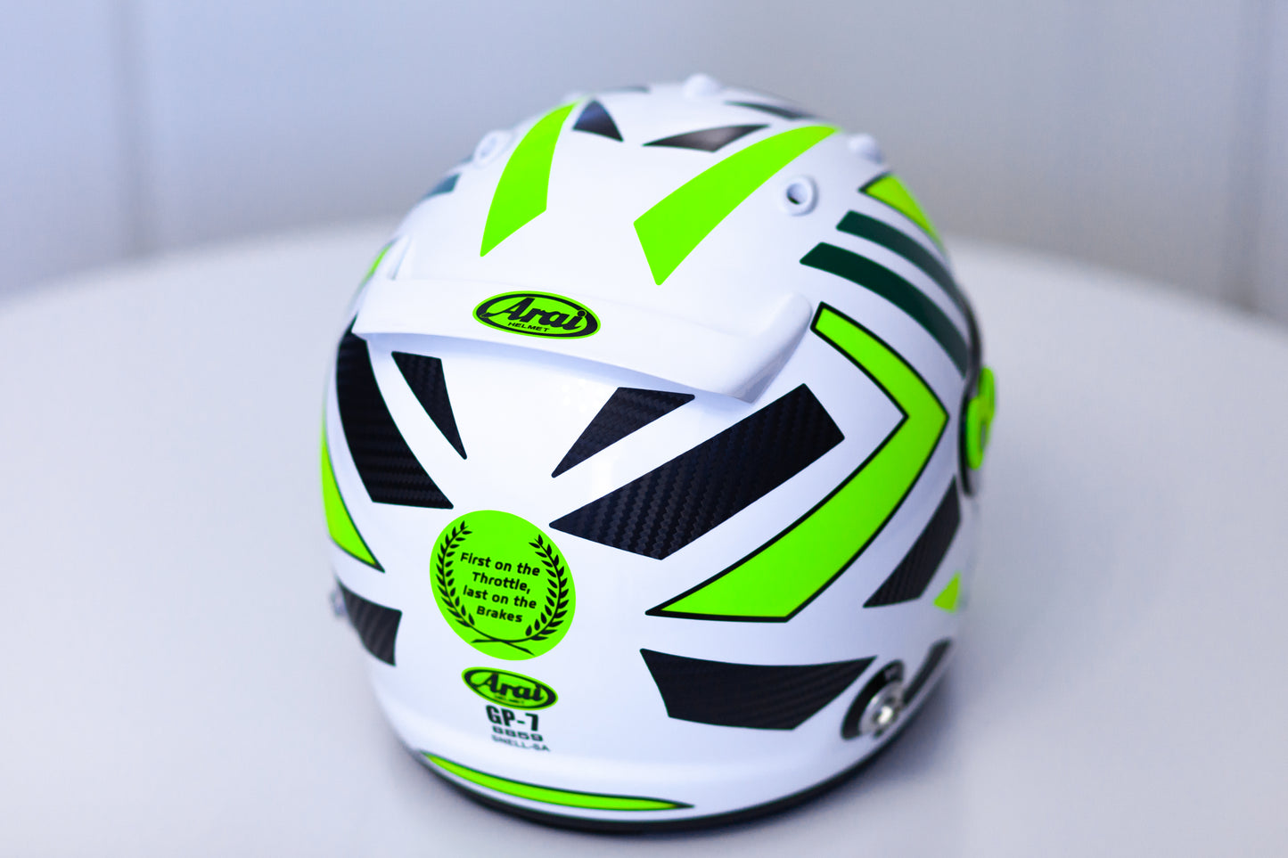 MONZA Stickers for helmet with CARBON + FLUO Edition (design pack) (Karting, Motorsport)