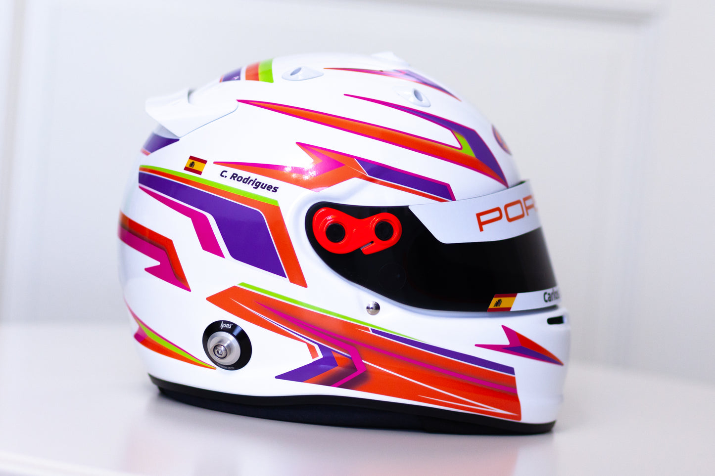 MUGELLO Stickers for helmet Color scheme #4 with Names&Flag (design pack) (Karting, Motorsport, Moto)