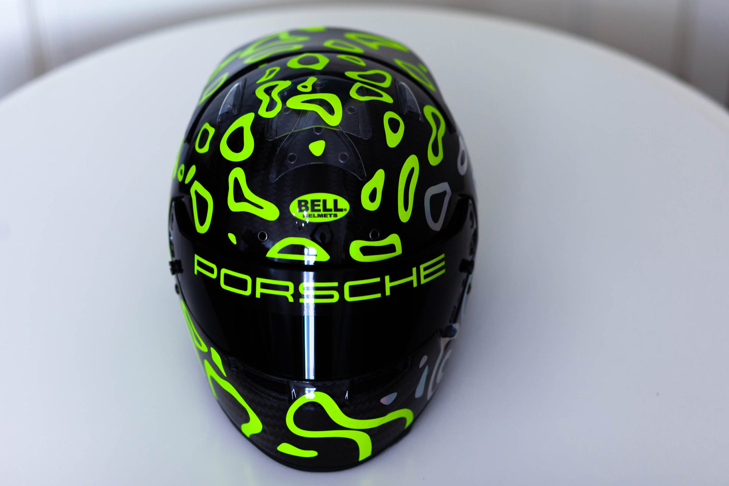 PLASMA Stickers for BLACK helmet Color scheme #1 FLUO+CHROME (design pack) (Karting, Motorsport, Moto)