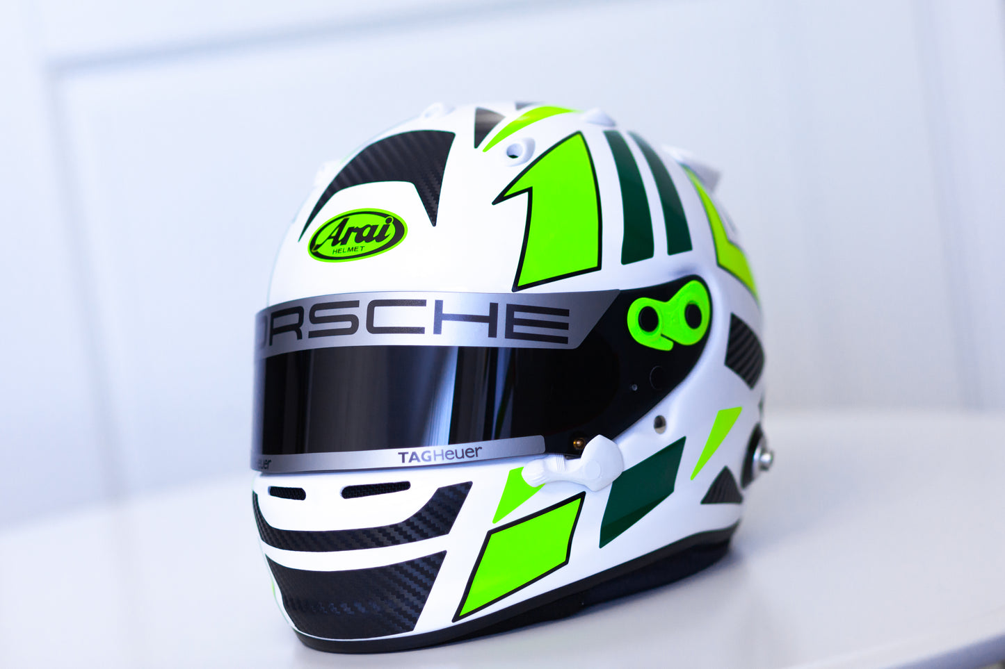 MONZA Stickers for helmet with CARBON + FLUO Edition (design pack) (Karting, Motorsport)