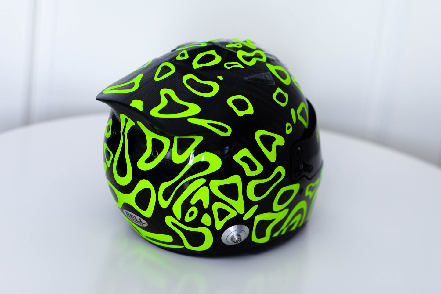 PLASMA Stickers for BLACK helmet Color scheme #1 FLUO+CHROME (design pack) (Karting, Motorsport, Moto)