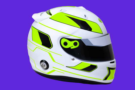 Monaco GP Stickers for helmet (design pack) (Karting, Motorsport) FLUO Edition