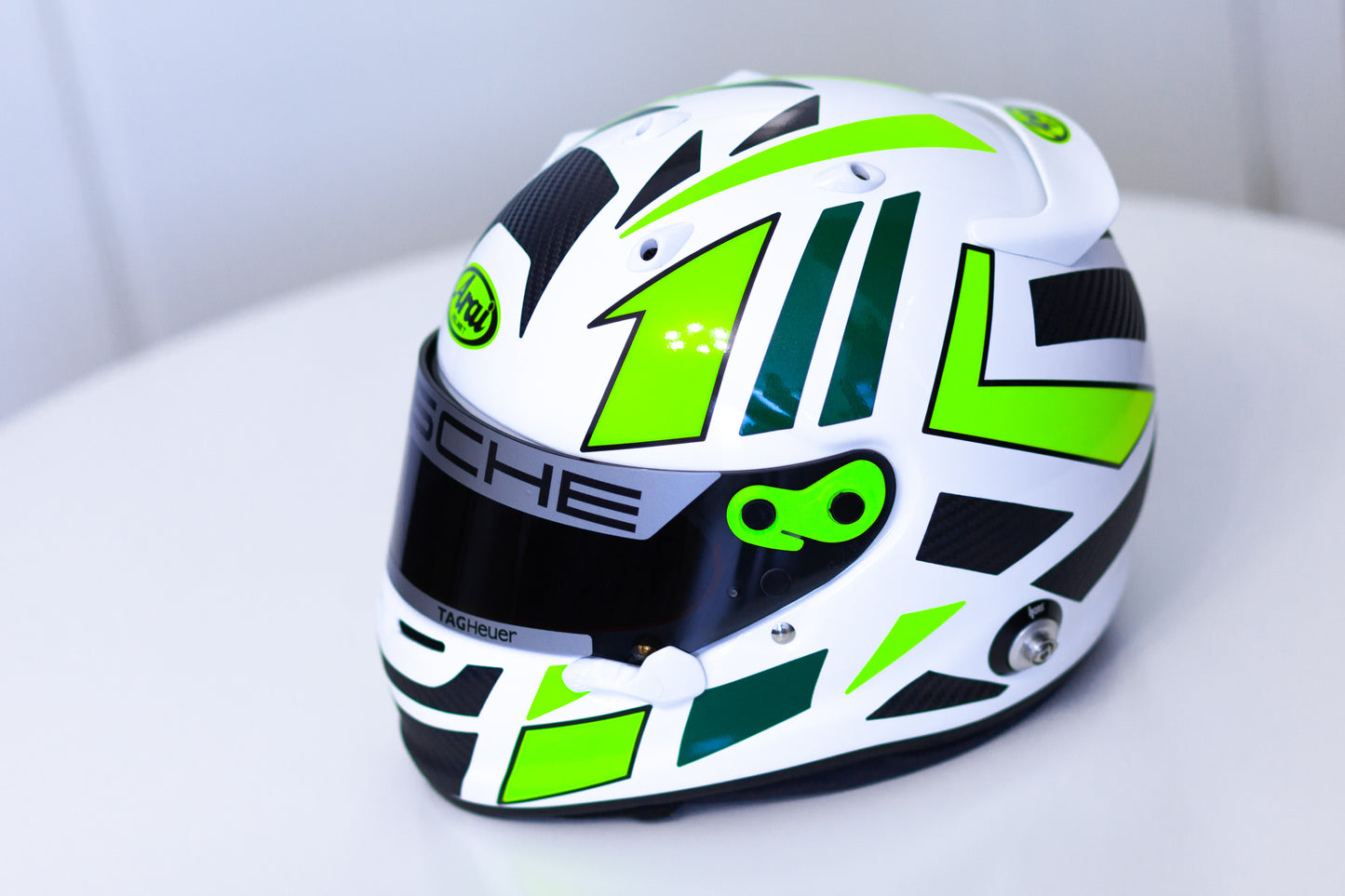 MONZA Stickers for helmet with CARBON + FLUO Edition (design pack) (Karting, Motorsport)