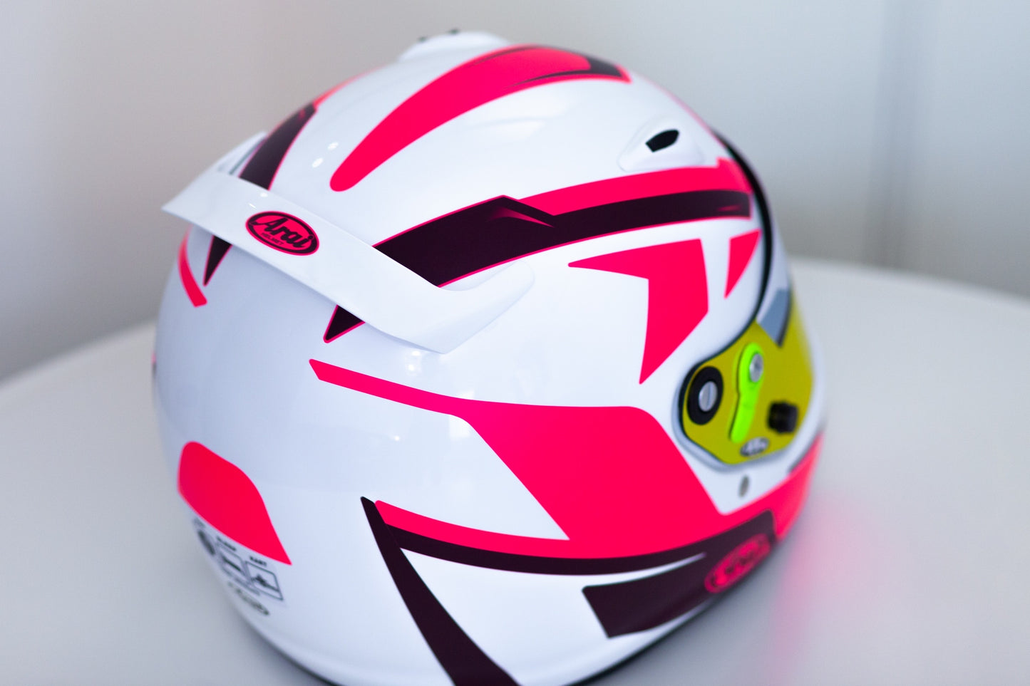 SPEED Stickers for helmet (design pack) (Karting, Motorsport, Moto) FLUOR Pink