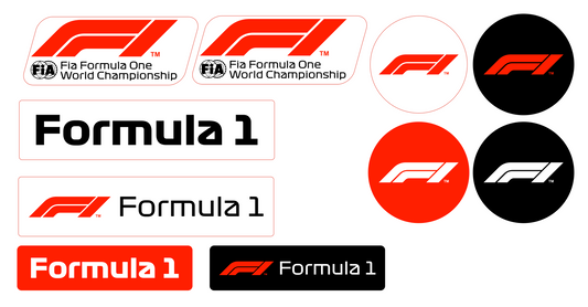 F1 Sticker Set (Karting, Motorsport, Moto)