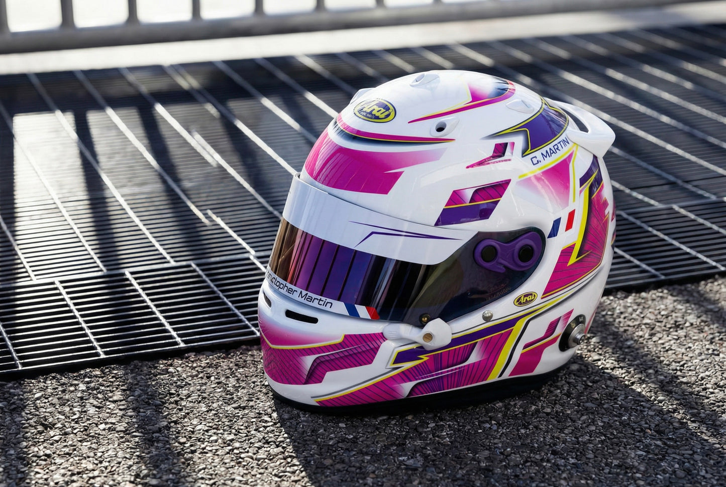 ALPHA Sticker Kit for helmet Color Scheme #3 (design pack) (Karting, Motorsport, Moto)