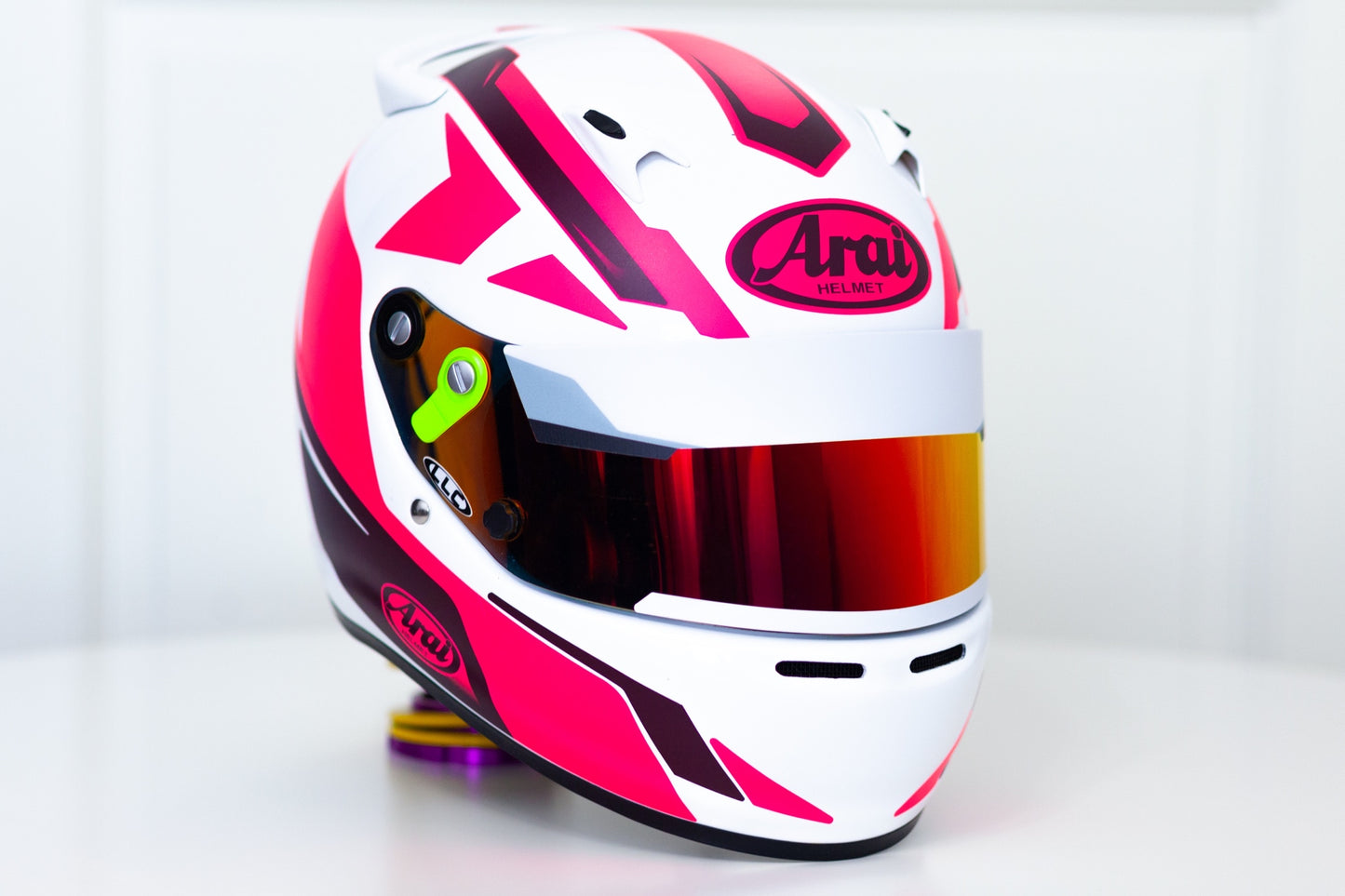 SPEED Stickers for helmet (design pack) (Karting, Motorsport, Moto) FLUOR Pink