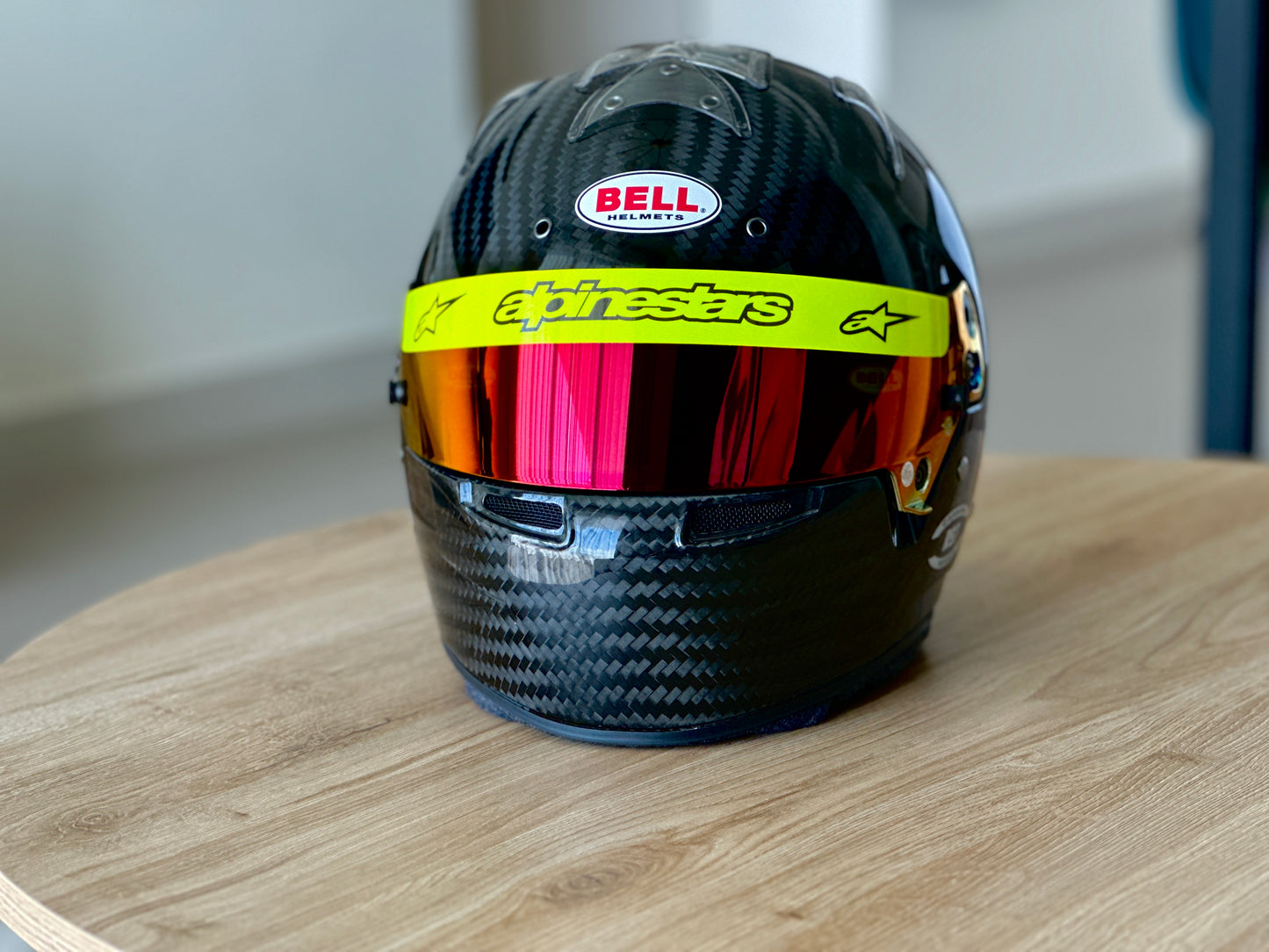 BELL Helmet Visor Fluor Sticker (Karting, Motorsport, Moto)