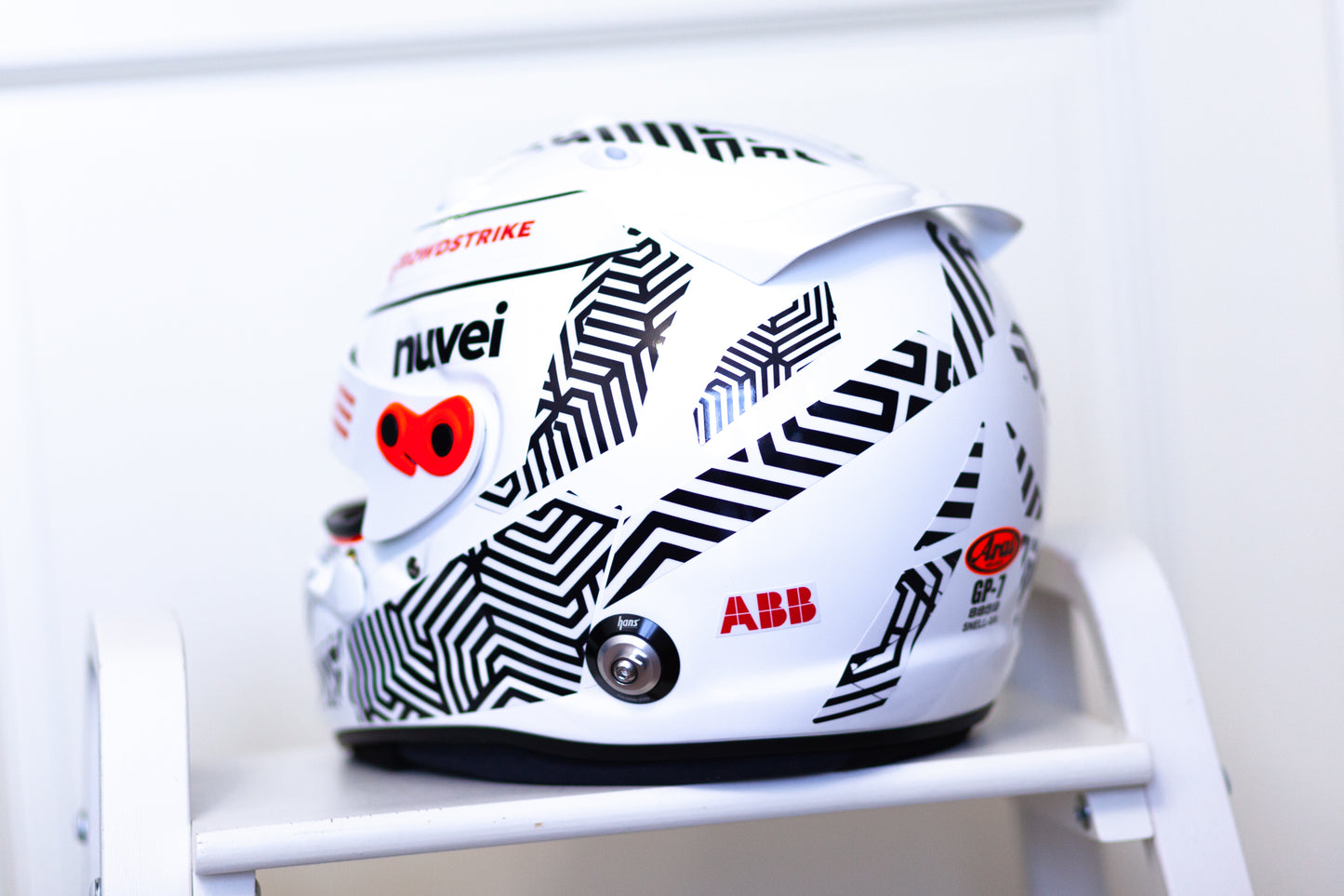 ZEBRA CAMUFLAGE Stickers for helmet Color scheme #1 with Sponsor kit (design pack) (Karting, Motorsport, Moto)