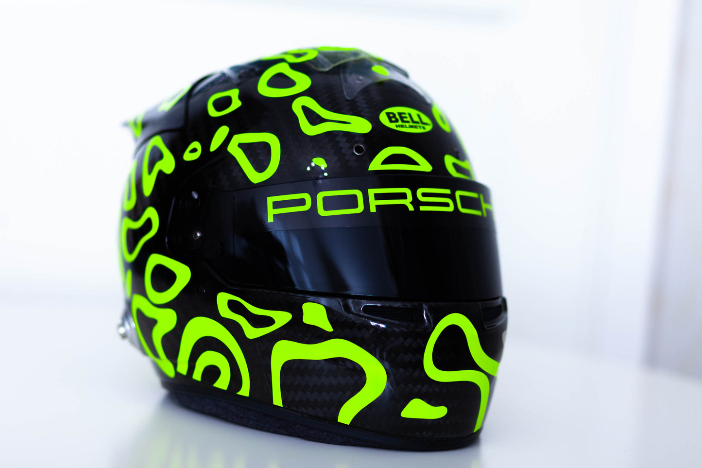 PLASMA Stickers for BLACK helmet Color scheme #1 FLUO+CHROME (design pack) (Karting, Motorsport, Moto)