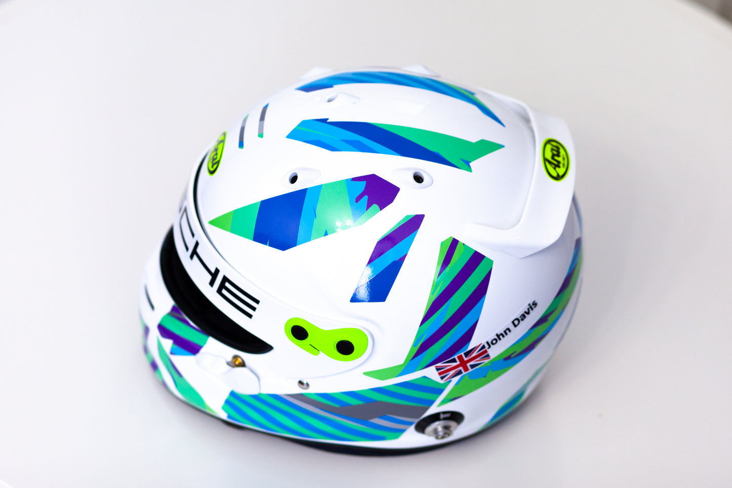 LEADER (+ Name&Flag) Helmet Sticker Pack (design pack) (Karting, Motorsport, Moto)