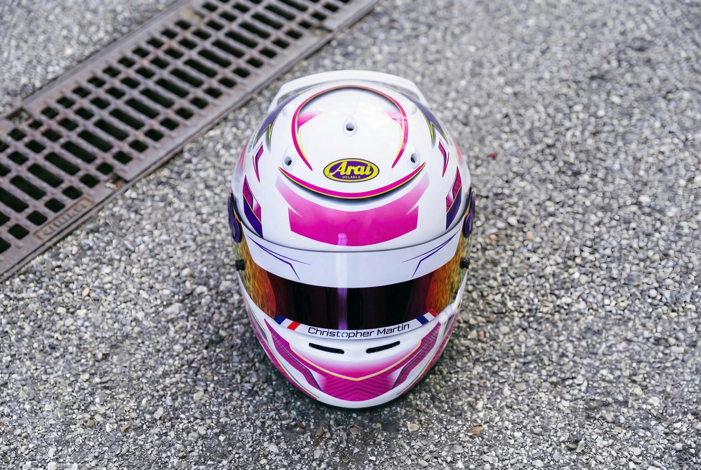 ALPHA Sticker Kit for helmet Color Scheme #3 (design pack) (Karting, Motorsport, Moto)