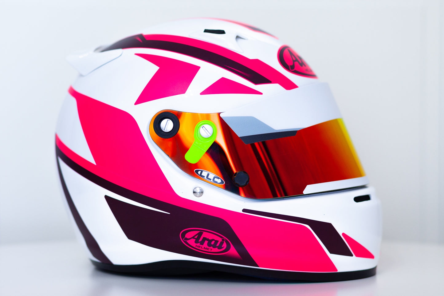 SPEED Stickers for helmet (design pack) (Karting, Motorsport, Moto) FLUOR Pink