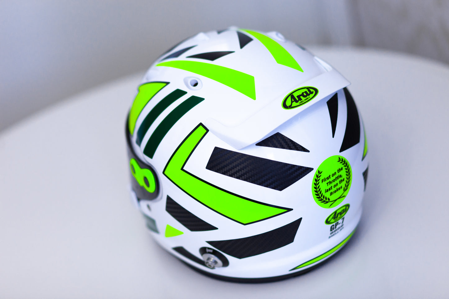 MONZA Stickers for helmet with CARBON + FLUO Edition (design pack) (Karting, Motorsport)