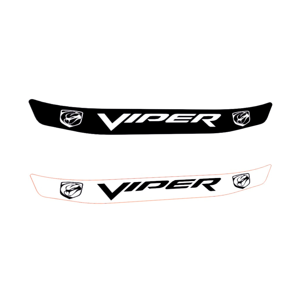 DODGE VIPER Visor stripe (design pack) (Karting, Motorsport, Moto)