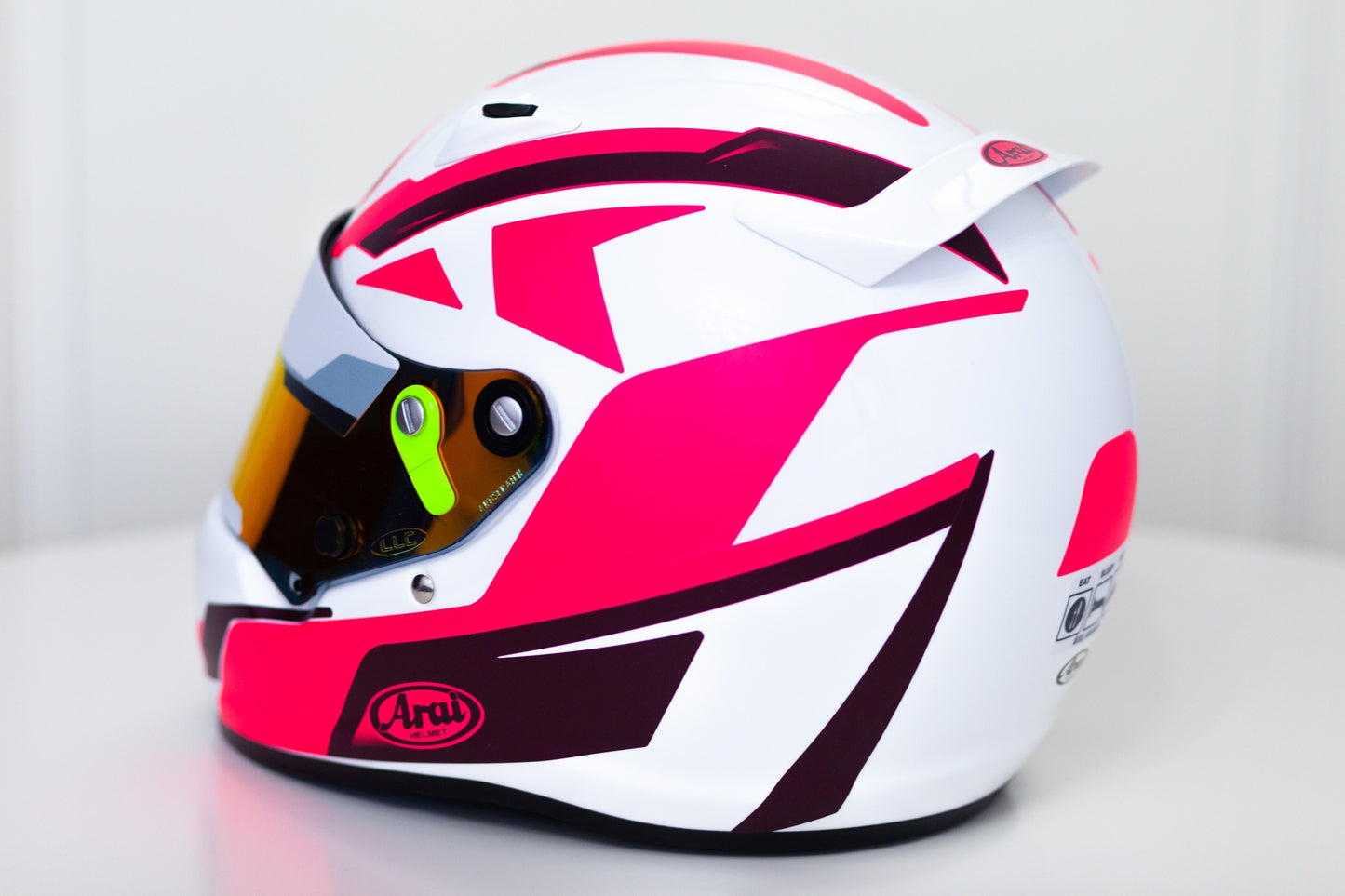 SPEED Stickers for helmet (design pack) (Karting, Motorsport, Moto) FLUOR Pink